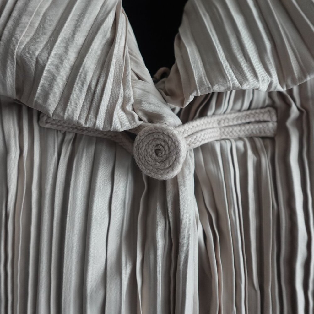 Daniel Lipszyc Paris Pleated Coat Made in France - Picture 4 of 15